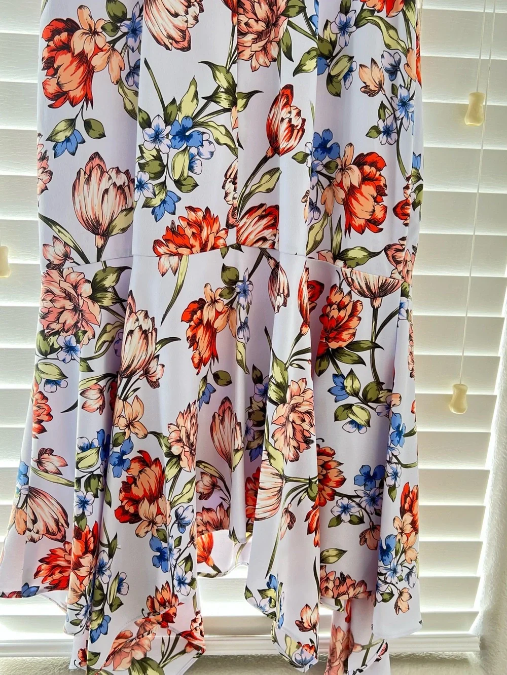 Maggy London Lilac Floral Sleeveless Midi Dress